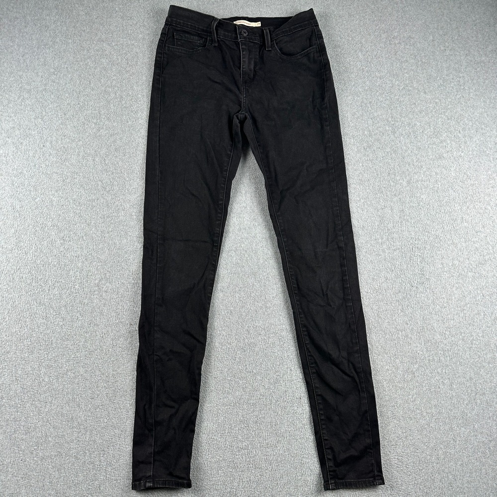 Levi's Jeans Womens 29 710 Super Skinny Black Denim Stretch 17778-0034